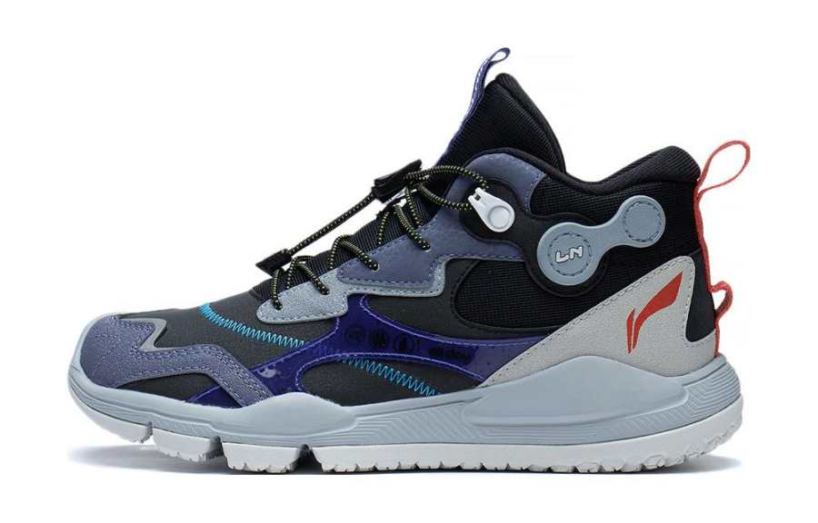 Li-Ning YOUNG Li Ning YOUNG Cushioning Abrasion Resistant Cushioning, Wear Resistant Low top Outdoor Shoes Black Teenagers