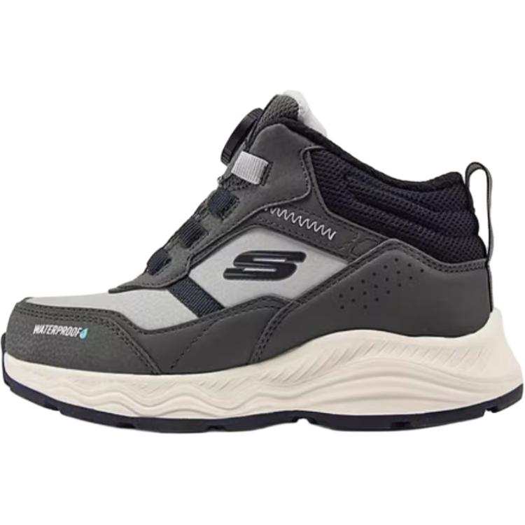 Skechers Kids Adventure Blitz Slip Resistant Waterproof Non Slip And Waterproof High top Kids' Outdoor Shoes Gray Green