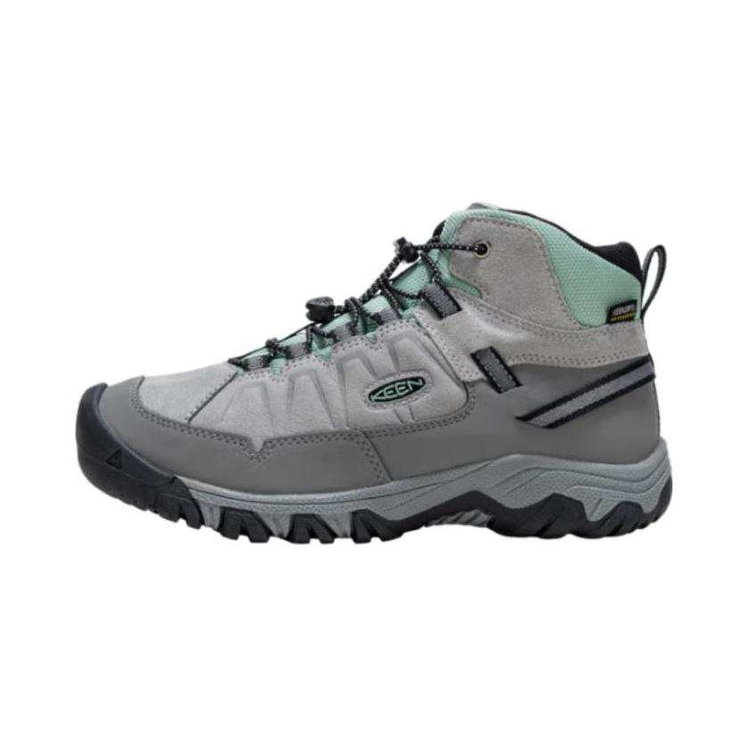 Keen Targhee 4 Soft And Comfortable Slip Resistant Abrasion Resistant High top Kids' Outdoor Shoes Gray