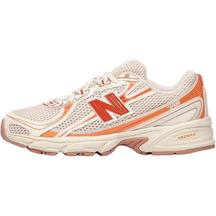 New Balance New Balance NB 740 Abrasion Resistant Abrasion Resistant Low top Kids' Running Shoes White/Orange Teenagers