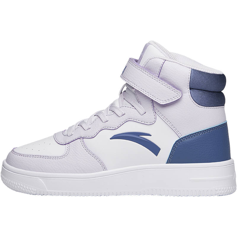 Antakids High top Skateboard Shoes Purple White Blue Teenagers