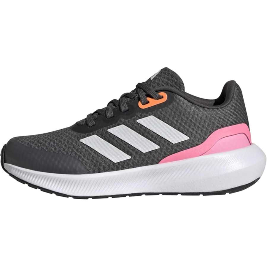 Adidas Adidas Runfalcon 3.0 Comfortable Slip Resistant Abrasion Resistant Running Shoes Black Pink White Kids'