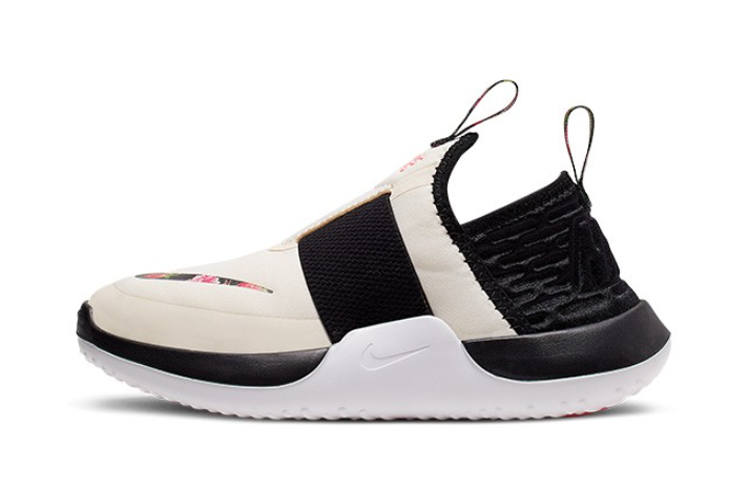Nike Nike Nitroflo Cushioning Slip Resistant Abrasion Resistant Sports Casual Shoes Beige Black Children Aged 3 7 Years Old