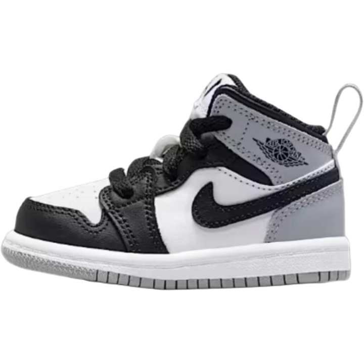 Jordan Jordan 1 Mid top Toddler Shoes Black White Infant And Toddler