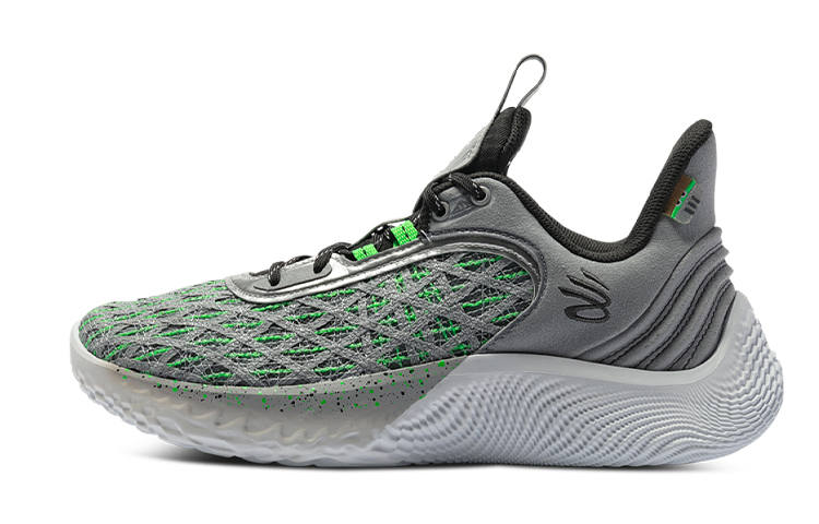 Under Armour SESAME STREET x Under Armour Curry 9 Low top Children's Basketball Shoes Gray Green