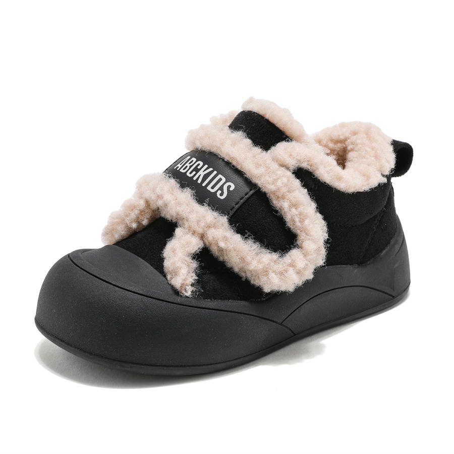ABC KIDS Slip Resistant Anti Kick Cushioning Rebound Lightweight Cushioning Thermal Kids Lifestyle Shoes Black Kids'