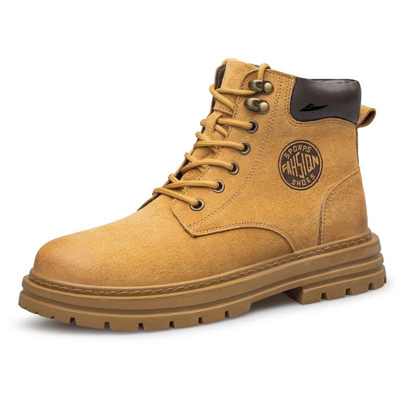 KUDING KUDING Kids' Leather Boots Unisex