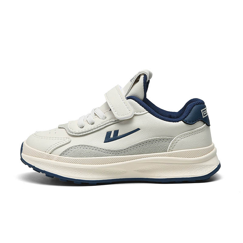 Warrior Synthetic Leather, Textile Low top Kids Lifestyle Shoes Beige Blue Gray Kids'
