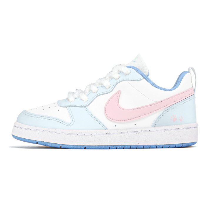 Nike Nike Court Borough Ice Coconut Milk Synthetic Leather Slip Resistant Abrasion Resistant