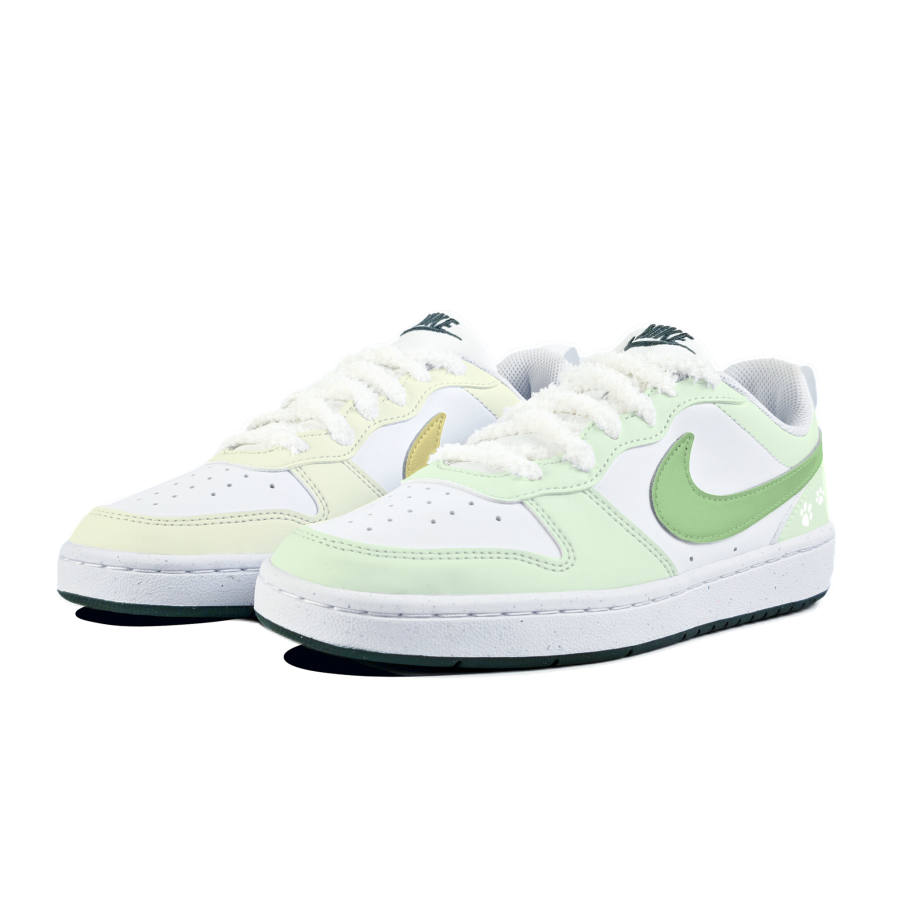 Nike Nike Court Borough Low Recraft Bg Synthetic Leather Slip Resistant Abrasion Resistant Low top Kids' Skateboarding Shoes