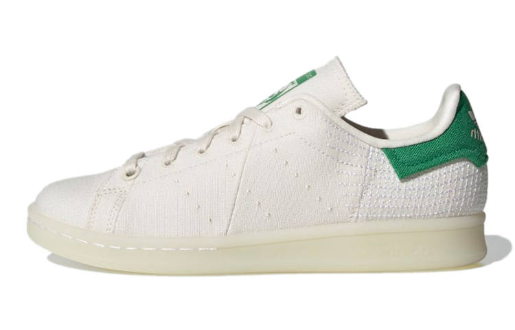 Adidas Originals Stan Smith Primeblue J Abrasion Resistant Low top Kids' Skateboarding Shoes Ecru