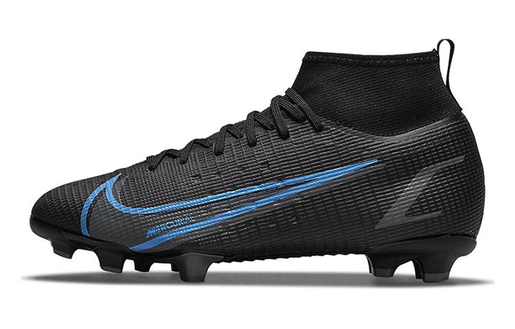 Nike Nike Mercurial Superfly 8 Pro Fg Slip Resistant Cushioning Abrasion Resistant Mid top Kids' Soccer Shoes Black Kids'