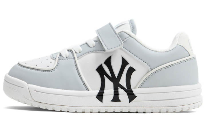 MLB MLB Chunky Liner Leather Slip Resistant Abrasion Resistant Low top Skateboard Shoes Gray Kids'