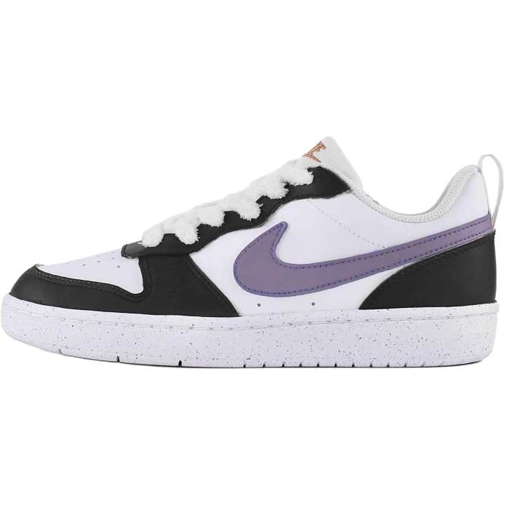 Nike Nike Court Borough Black Currant Sauce Leather Slip Resistant, Abrasion Resistant, Lightweight Cushioning Low top