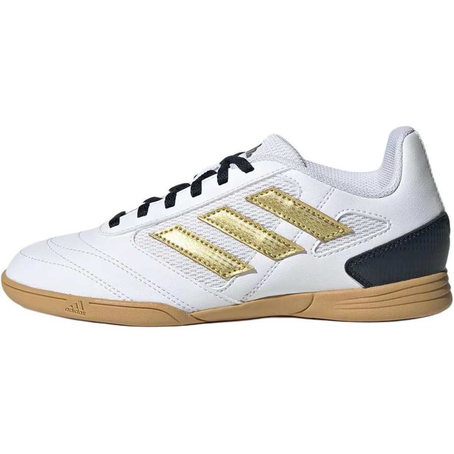 Adidas Adidas SUPER SALA 2 Soft And Comfortable Kids' Soccer Shoes White Gold Kids'