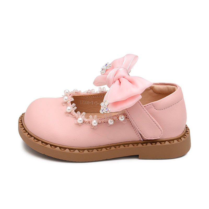 BODING BODING Slip Resistant Abrasion Resistant Slip Resistant Abrasion Resistant Low top Leather Shoes Kids'