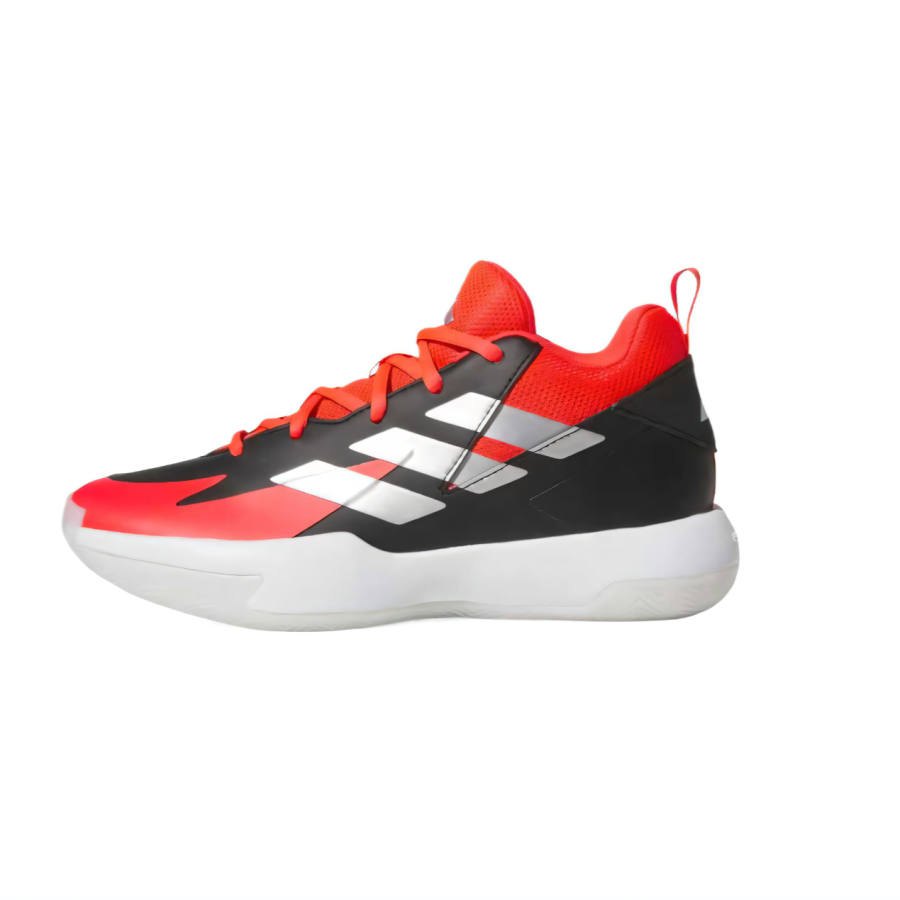 Adidas Adidas BASKETBALL Leather, Textile Low top Children's Basketball Shoes Cloud White/Metallic Silver/Crystal White
