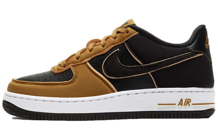 Nike Nike Air Force 1 Low Black Pink Barely Volt 'Black Yellow Orange' GS