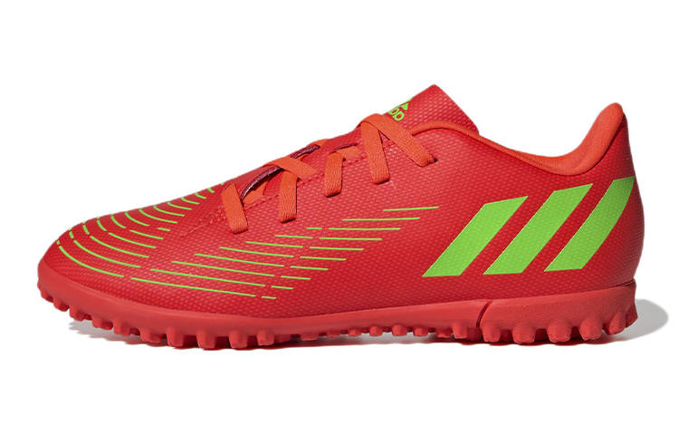 Adidas Adidas PREDATOR Edge.4 K Slip Resistant Abrasion Resistant Low top Kids' Soccer Shoes Red Kids'