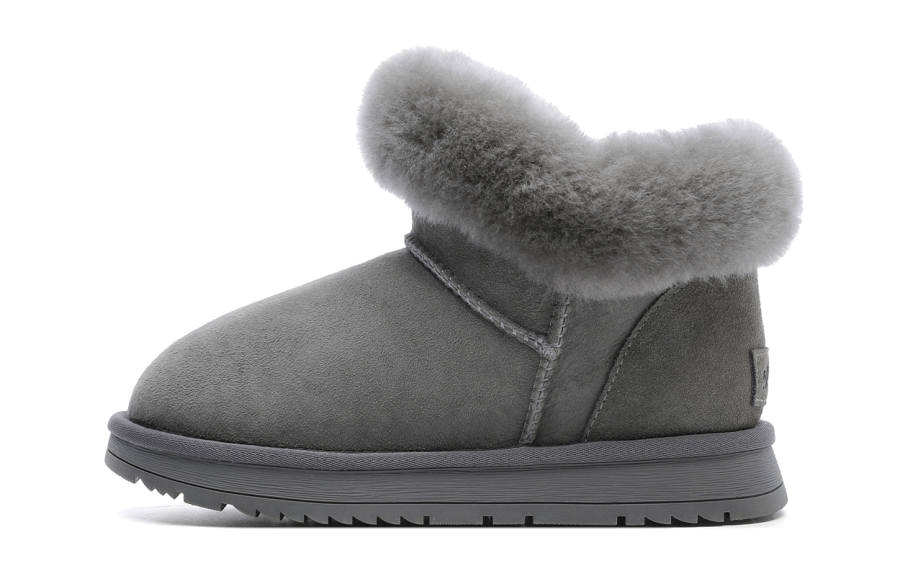 Dickies Comfortable Fleece Lined Versatile High Top Boots Gray Kids'