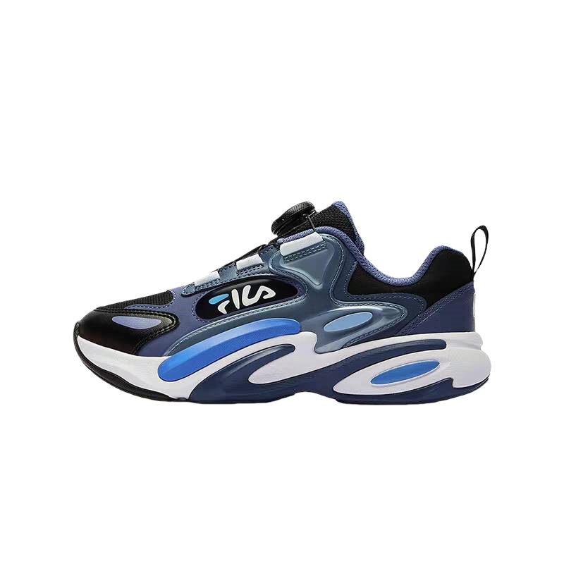 FILA KIDS Fila Whale Slip Resistant Cushioning Slip Resistant Cushioning Low top Kids' Running Shoes Blue Black