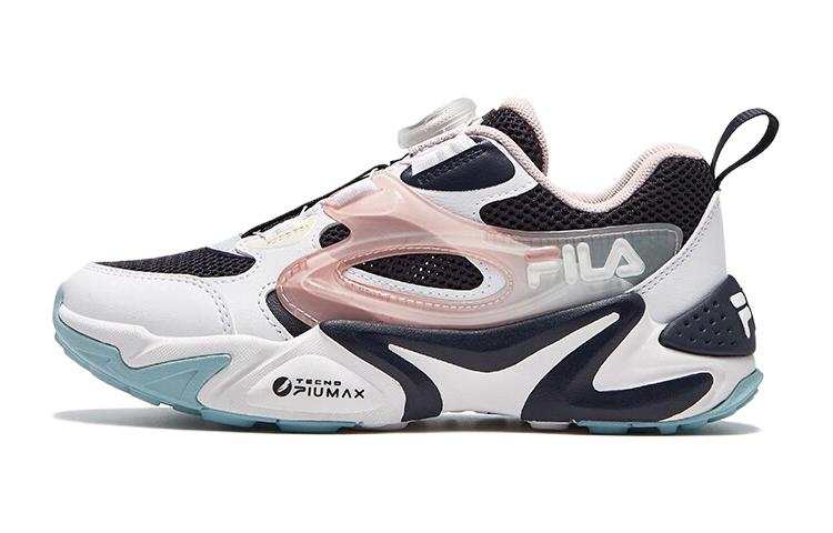 FILA KIDS Abrasion Resistant Abrasion Resistant Low top Kids' Running Shoes White Blue Kids'