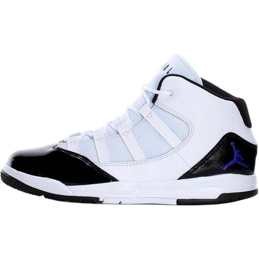 Jordan Jordan Max Aura Cushioning Mid top Children's Basketball Shoes White Black Kids'