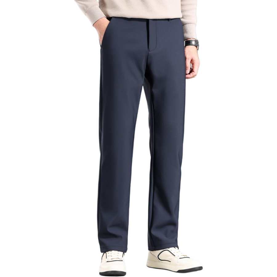 Hodo Casual Pants Men's Thickened Straight Fit Pants