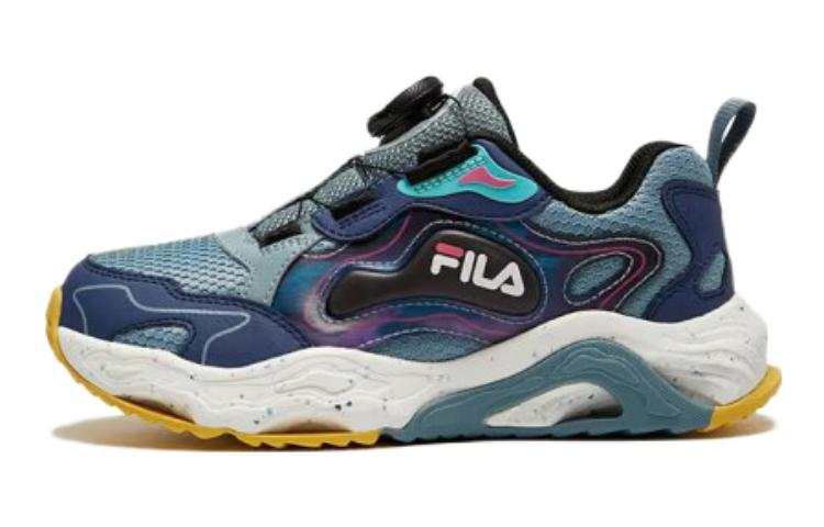 FILA KIDS Cushioning Abrasion Resistant Cushioning, Wear Resistant Low top Kids' Running Shoes Gray Blue Kids'