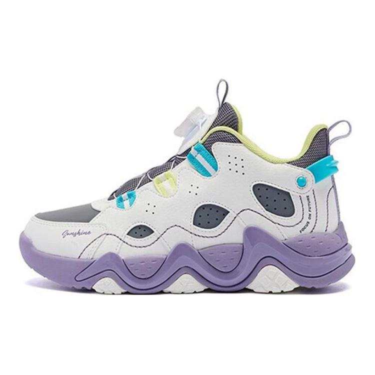 QIAODAN Low top Casual Shoes Gray Purple Teenagers