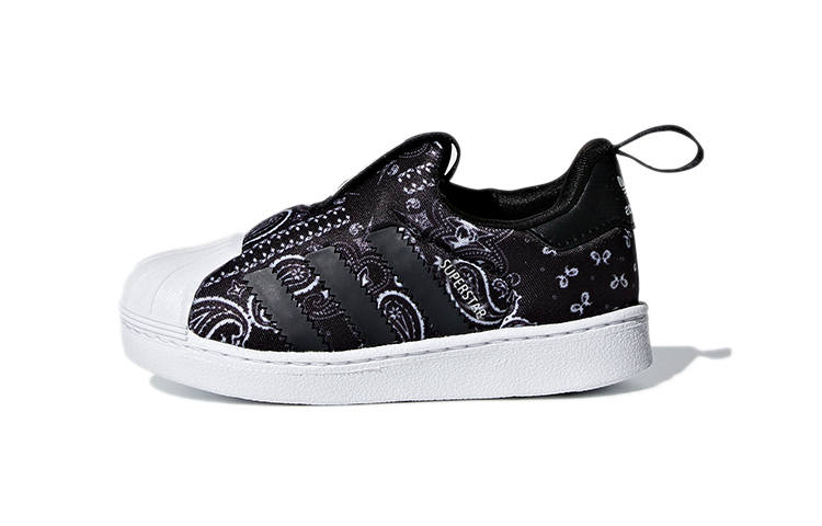 Adidas Originals SUPERSTAR 360 I Casual Low top Skateboard Shoes Carbon Black Infant And Toddler