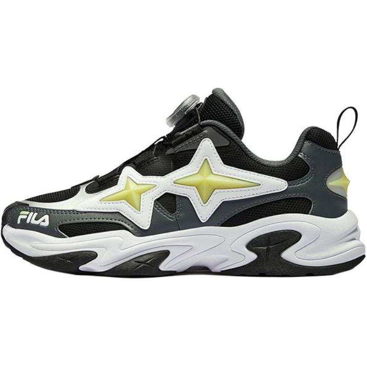 FILA KIDS BOA Polaris Slip Resistant Abrasion Resistant Low top Kids' Running Shoes Black/Castle Gray Kids'
