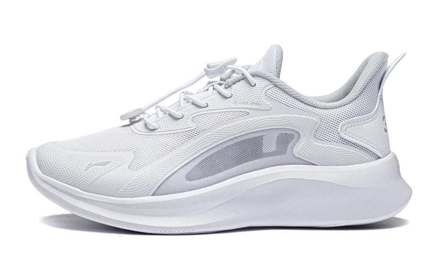 Li-Ning YOUNG Li Ning YOUNG Comfortable And Breathable Low top Casual Shoes Standard White Teenagers
