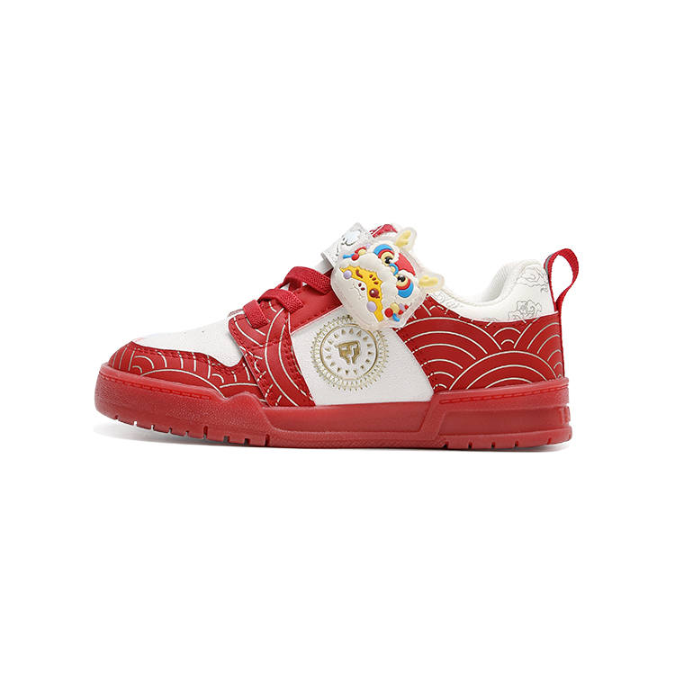 TARANIS Low top Kids' Skateboarding Shoes White/Red Children Aged 3 7 Years Old