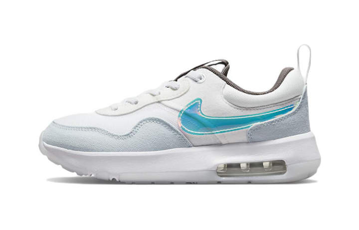 Nike Nike Air Max Motif Running Shoes White Blue Children Aged 3 7 Years Old