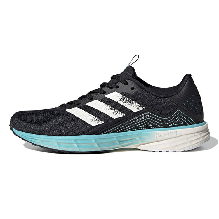 Adidas Adidas Sl20 Primeblue J Breathable Low top Kids' Running Shoes Black White Blue Teenagers