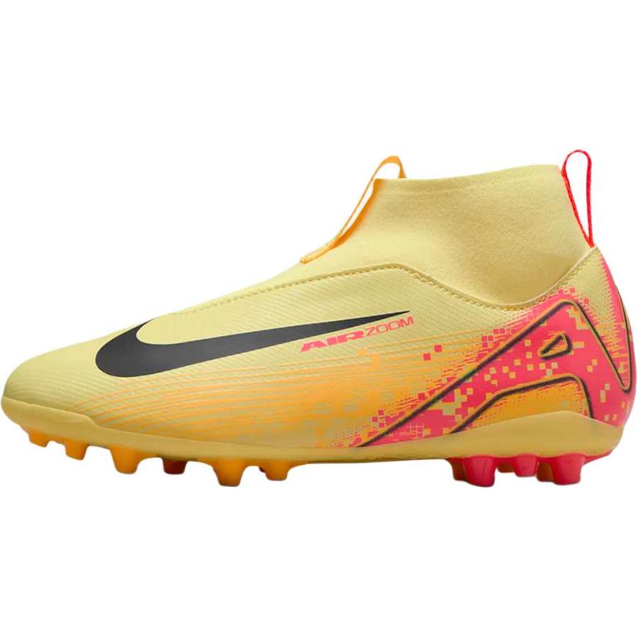Nike Nike Mercurial Superfly 10 Academy 'Kylian Mbappé' Fabric Mid top Kids' Soccer Shoes Light Yellow Unisex