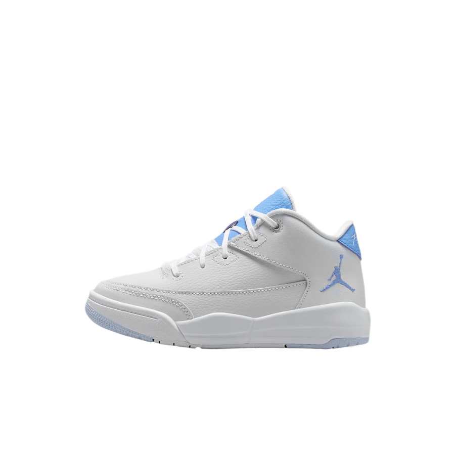 Jordan Jordan Flight Origin 3 Synthetic Leather, Leather Cushioning High top Children's Basketball Shoes White Blue Kids'