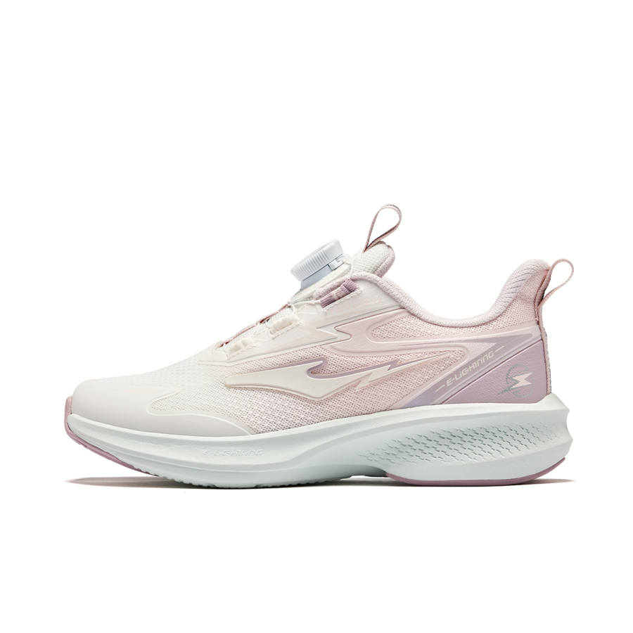 ERKE KIDS Lightning 4 Low top Running Shoes Microcrystal White/Peony Pink Unisex
