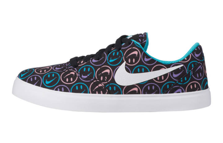 Nike Nike SB Check Canvas Low top Skateboard Shoes Black Purple Unisex