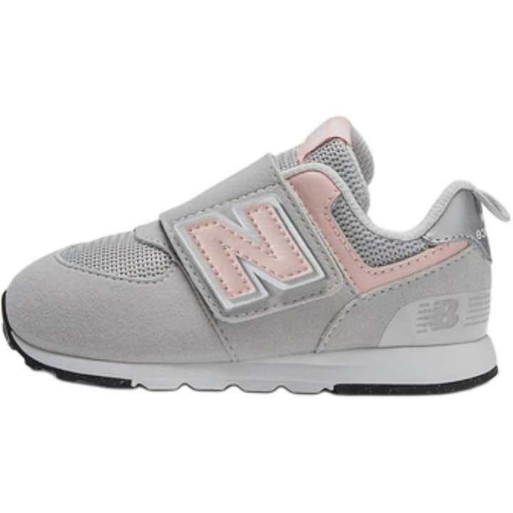 New Balance 574 New-B Hook & Loop 'Rain Cloud Pink Haze' Td