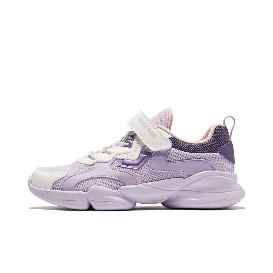 ERKE KIDS Shellfish Secret Mesh Edition Synthetic Leather, Textile Low top Kids Lifestyle Shoes Purple Pink White