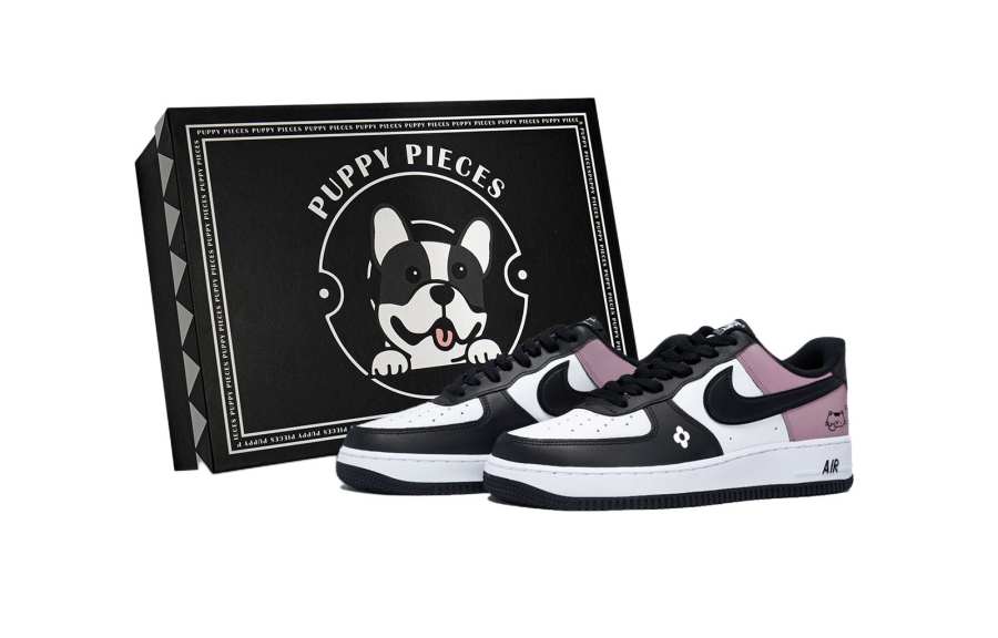 Nike Nike Air Force 1 Low Leather Low top Kids' Skateboarding Shoes White Pink Teenagers