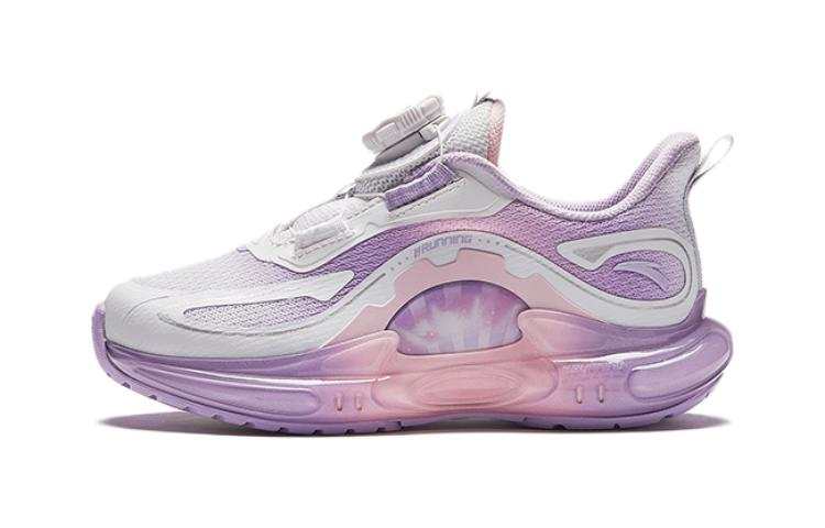 Antakids Cushioning Abrasion Resistant Cushioning, Wear Resistant Low top Kids' Running Shoes White Purple Pink