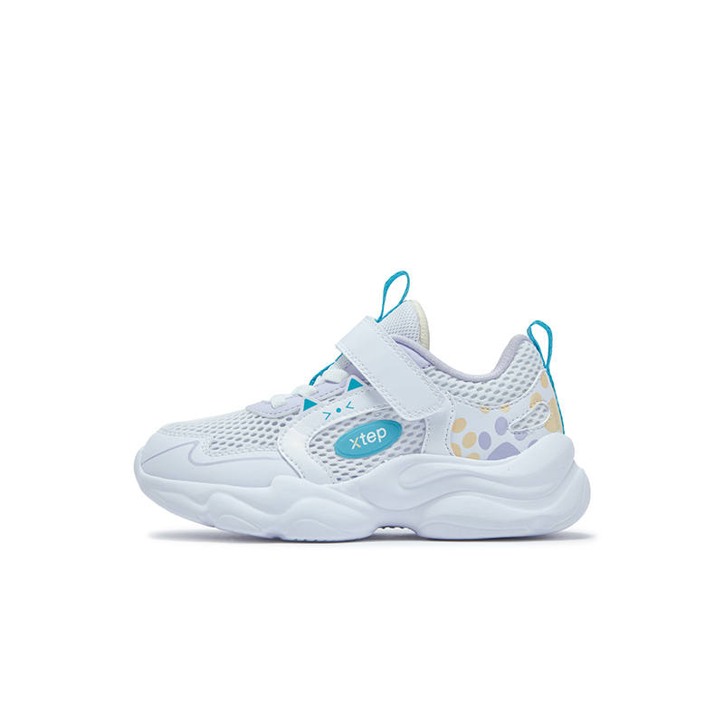 XTEP Abrasion Resistant, Breathable, Slip Resistant Low top Casual Shoes New Violet Blue Kids'