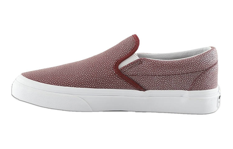 Vans Slip on Casual Lightweight Low top Kids' Skateboarding Shoes Gray Pink Teenagers
