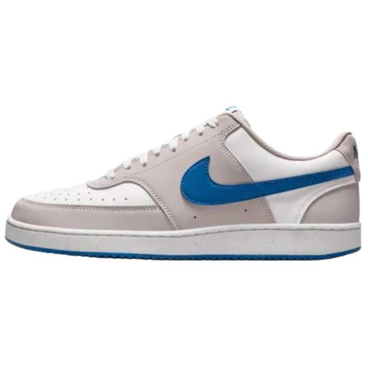 Nike Nike Court Vision Synthetic Leather, Textile Breathable Low top Skateboard Shoes Men's Light Gray White