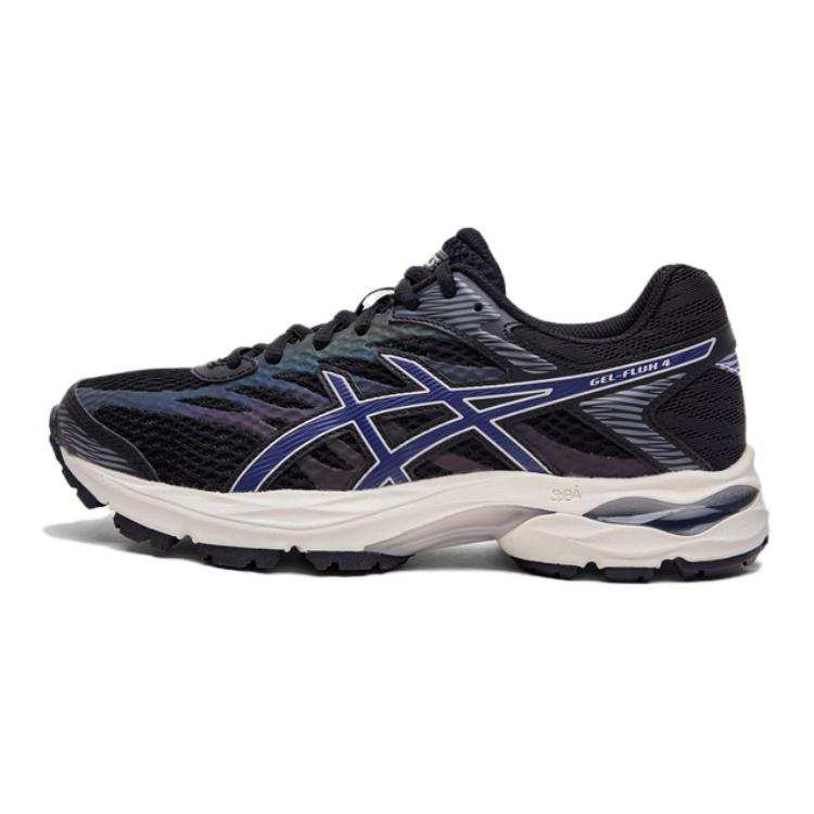 ASICS Gel Flux 4 Abrasion Resistant Low top Kids' Running Shoes Black Gray