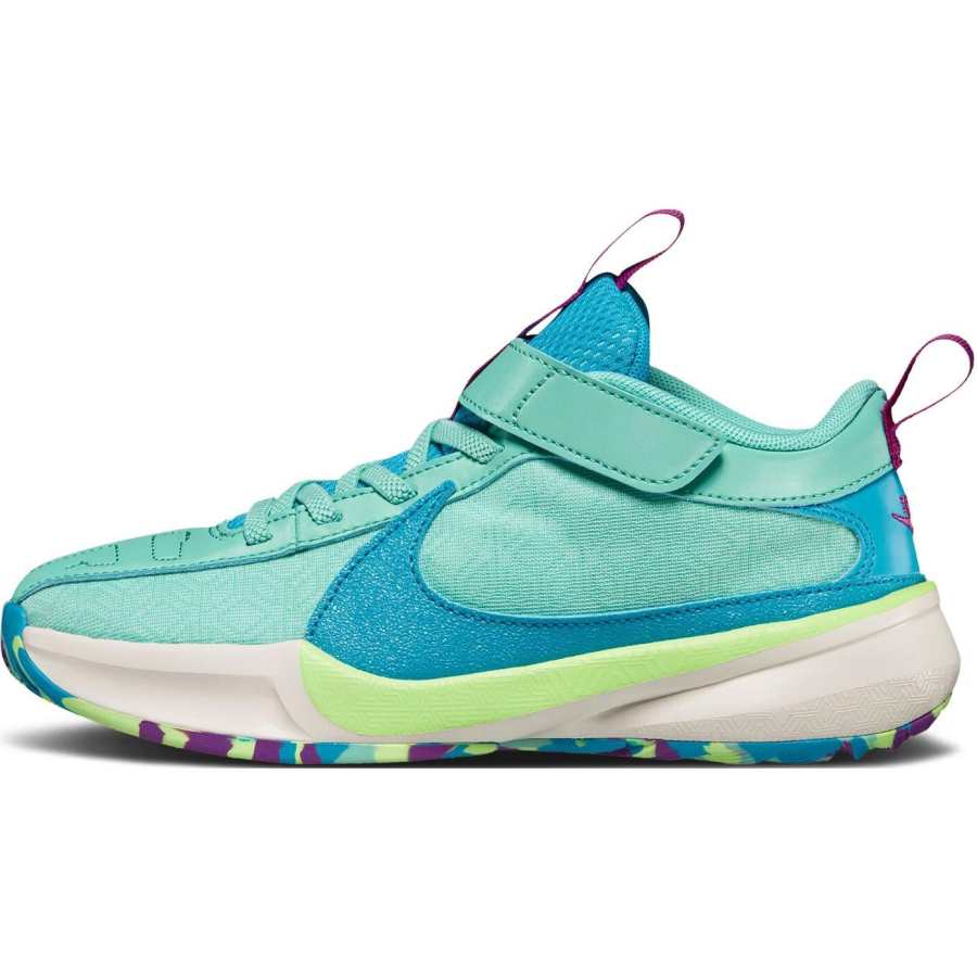 Nike Nike Freak 5 Lightweight Cushioning Low top Children's Basketball Shoes Teal Kids'