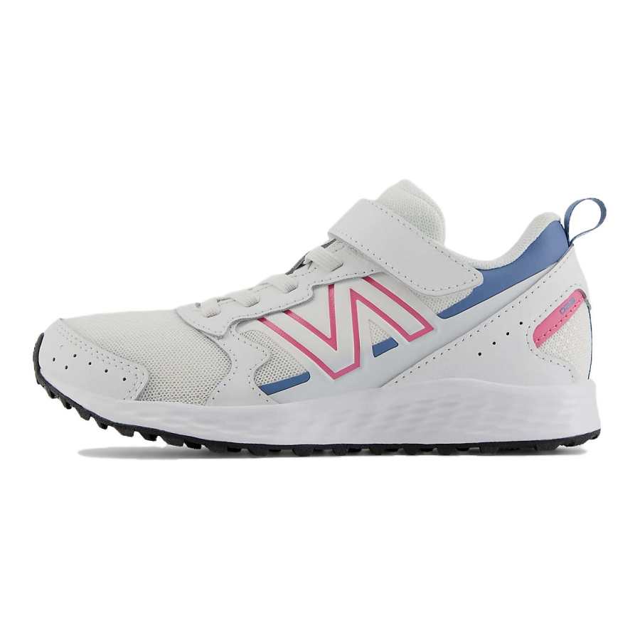 New Balance New Balance Fresh Foam 650 Bungee Lace Top Strap Big Kid 'White Real Pink Heron Blue'